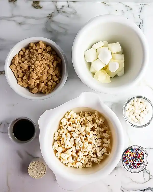 Funfetti Marshmallow Popcorn 4 Ingredients for Marshmallow Popcorn