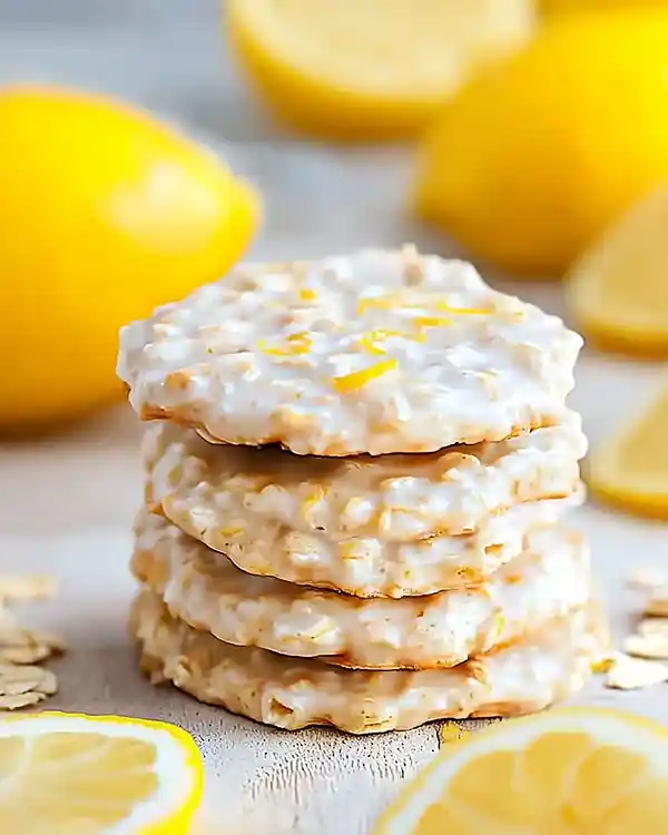Lemon Oatmeal Cookies No-Bake