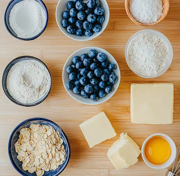 Main ingredients for Blueberry Desserts