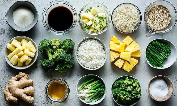 Main ingredients for Dump and Go Crockpot Teriyaki Chicken