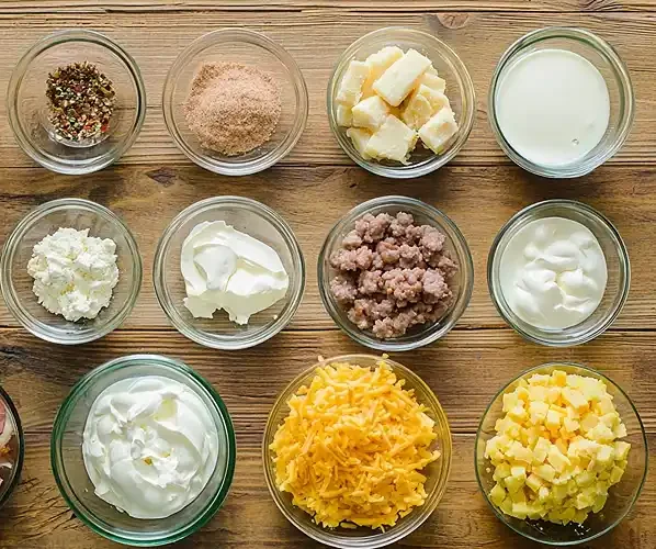 Crack Breakfast Casserole 4 Main ingredients for Freeze Breakfast Casserole