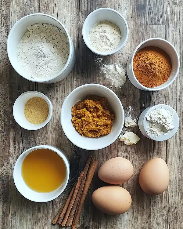 Main ingredients for pumpkin spice