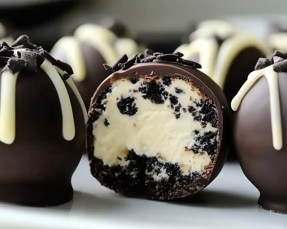 No-Bake Cookies and Cream Cheesecake Balls