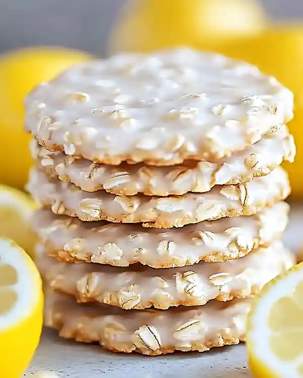 No-Bake Lemon Oatmeal Cookies