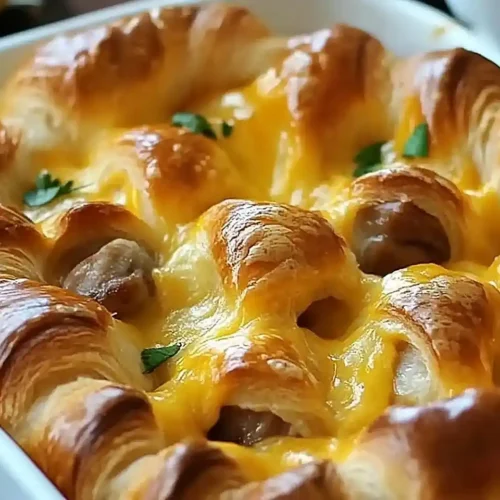 Overnight Croissant Breakfast Casserole 3 Overnight Croissant Breakfast Casserole