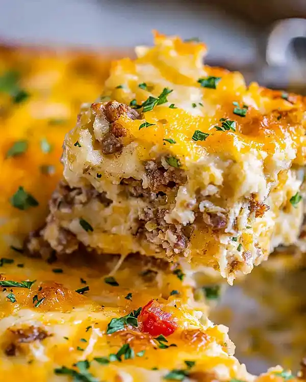 Overnight Sausage And Egg Casserole