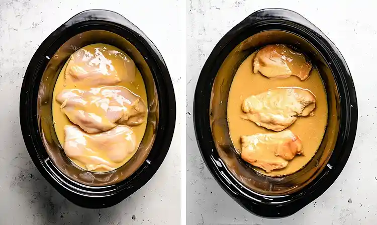 Preparing 5-Ingredient Slow Cooker Maple Dijon Chicken