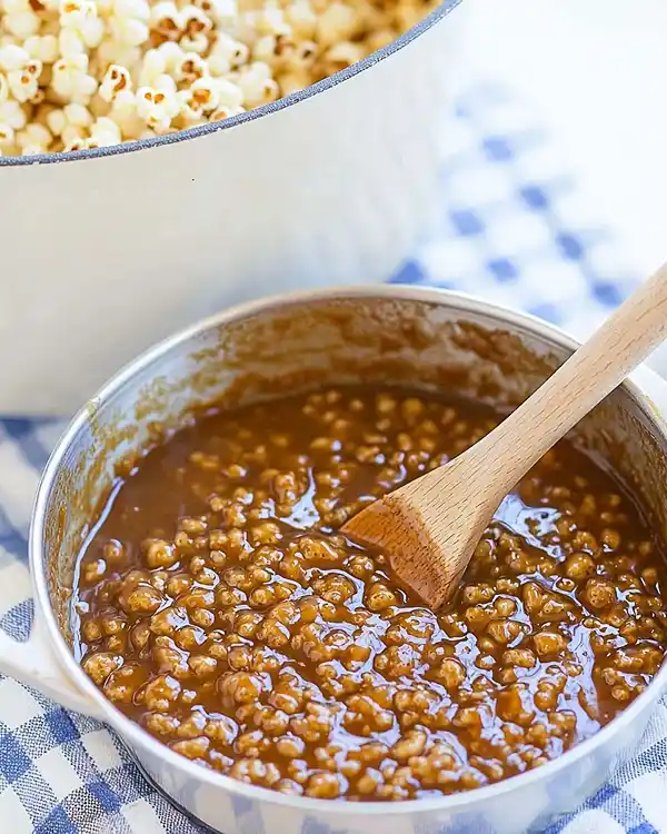 Amish Caramel Corn Recipe 5 Preparing Candied Corn
