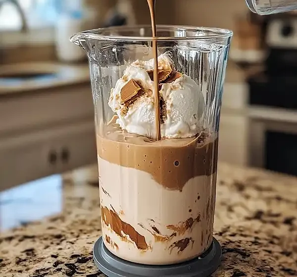 Preparing Chocolate Peanut Butter Milkshakes