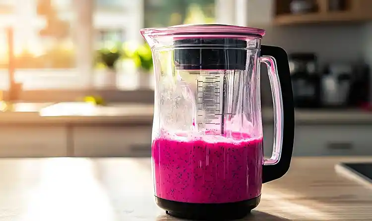 Preparing Dragon Fruit Juice Recipe