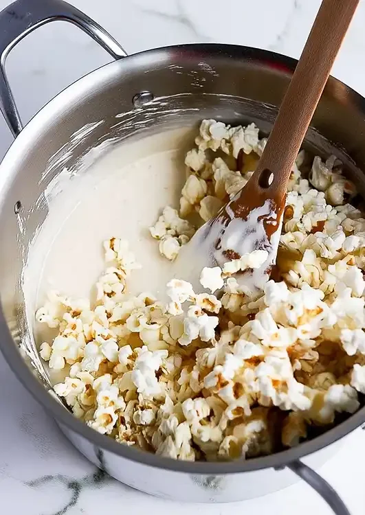 Funfetti Marshmallow Popcorn 5 Preparing Funfetti Marshmallow Popcorn