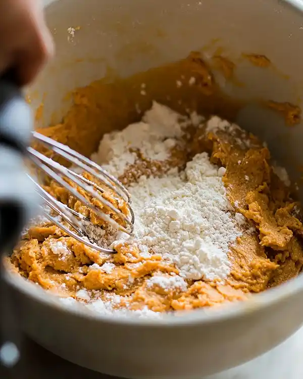 Preparing Pumpkin Pie Cookies