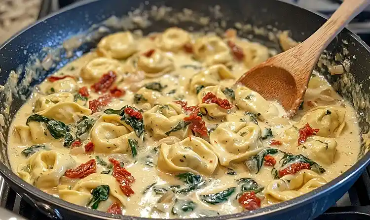 Preparing Tortellini
