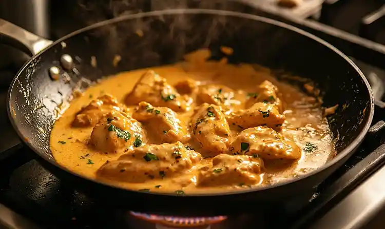 Preparing Western Style Chicken Alfredo