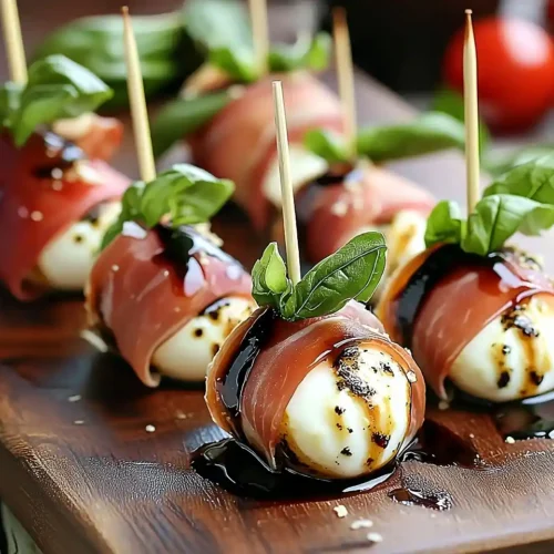 Prosciutto Wrapped Mozzarella Bites Recipe 3 Prosciutto Wrapped Mozzarella Bites