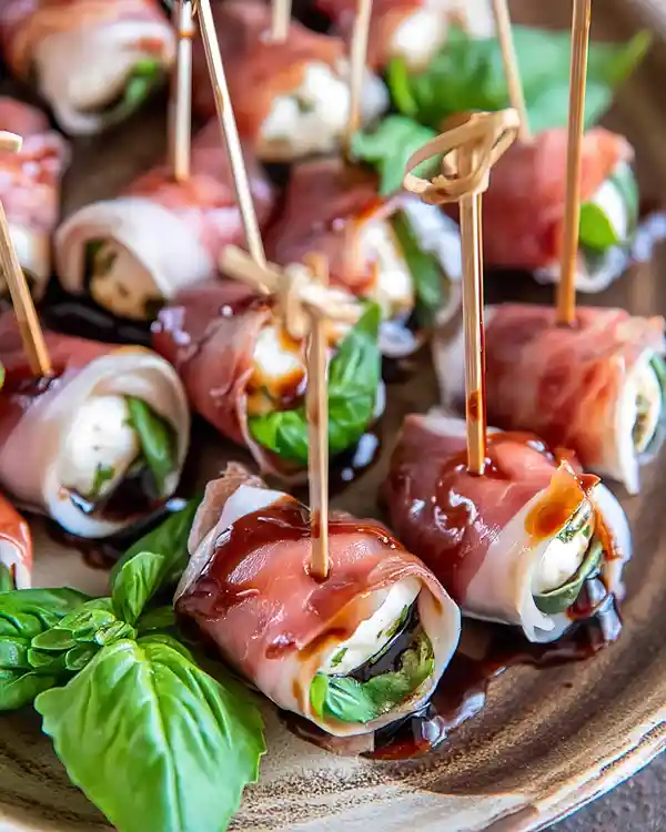 Prosciutto Wrapped Mozzarella Bites Recipe 6 Prosciutto Wrapped