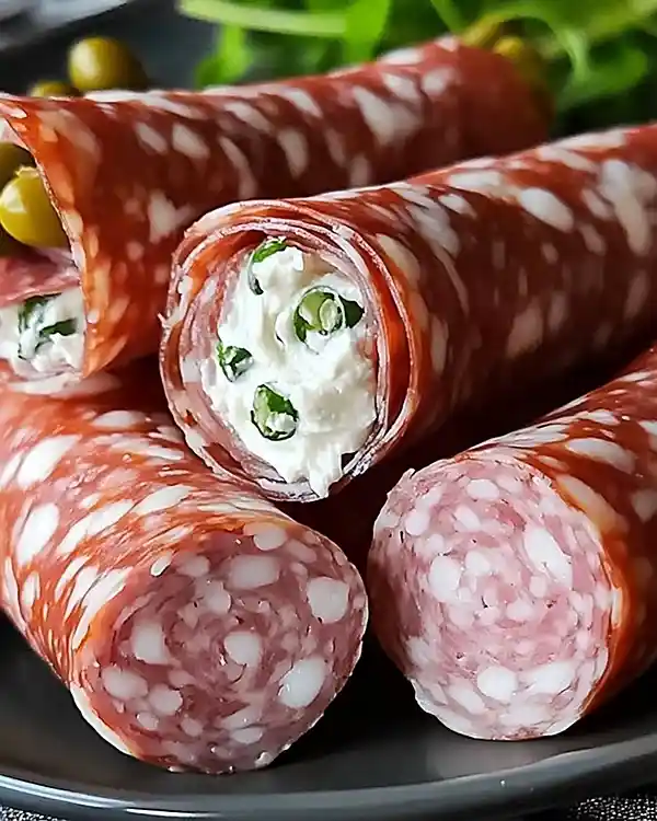Salami Cream Cheese Roll Ups