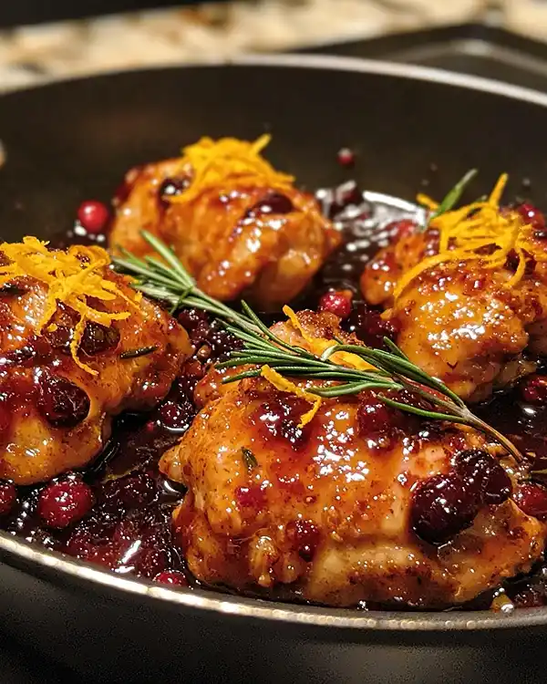 Skillet Cranberry Orange Chicken