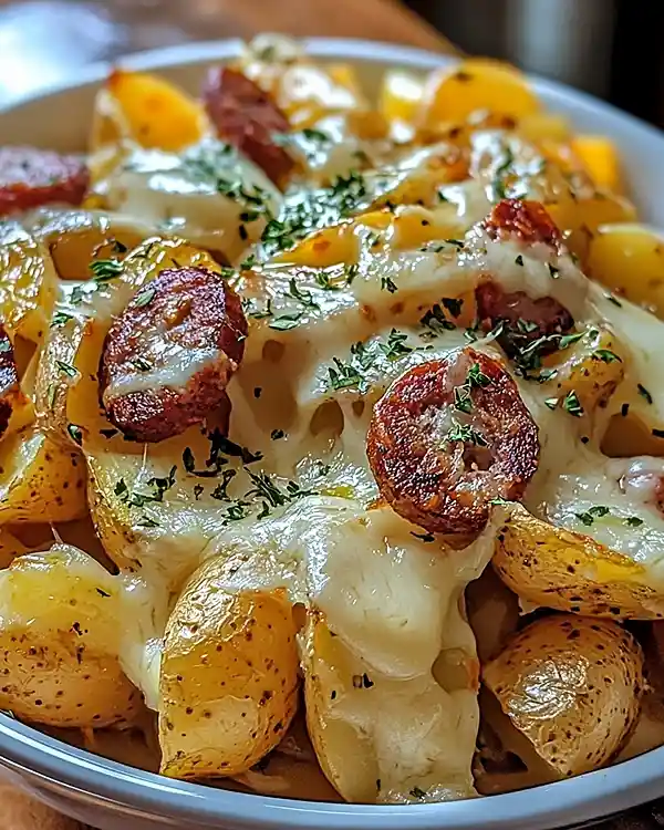 Cheesy Ranch Potatoes and Smoked Sausage 6 Smoked Sausage and Cheesy Ranch Potatoes