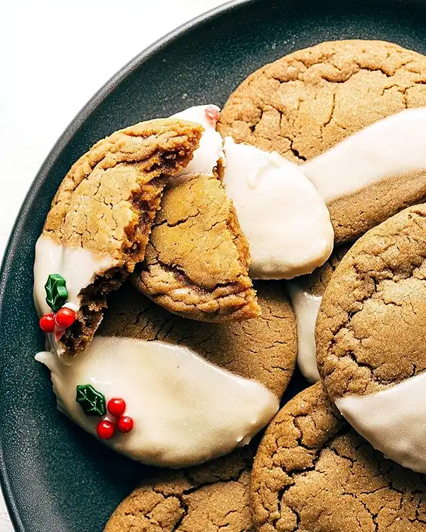 Soft Gingerbread Cookies with Maple Glaze Recipe