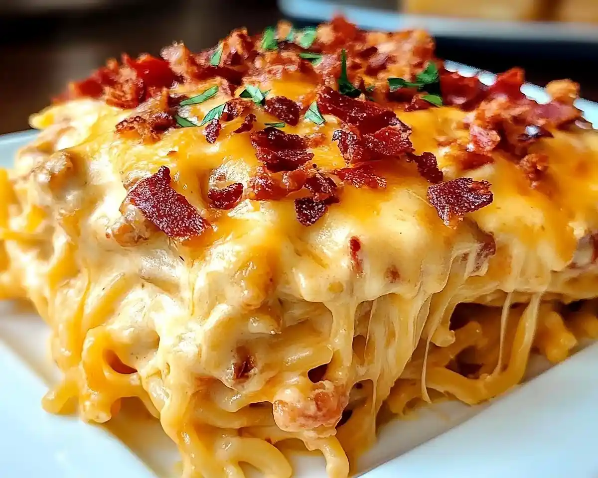 Southern Chicken Spaghetti Casserole