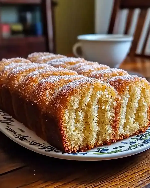Spiced Apple Cider Donut Loaf with a Cinnamon Sugar Crust 4 Spiced Apple Cider Donut Loaf