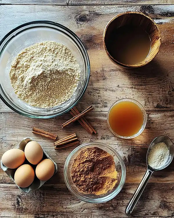 Spiced Apple Cider Donut Loaf with a Cinnamon Sugar Crust 2 Spiced Apple Cider Donut Loaf's ingredients