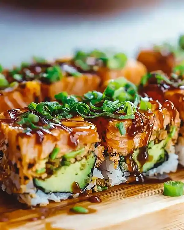 Spicy Salmon Sushi Bake