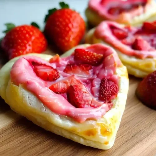 Strawberry Cream Cheese Heart Danishes 3 Strawberry Cream Cheese Heart Danishes