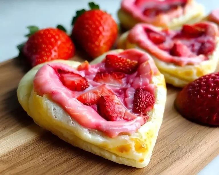 Strawberry Cream Cheese Heart Danishes