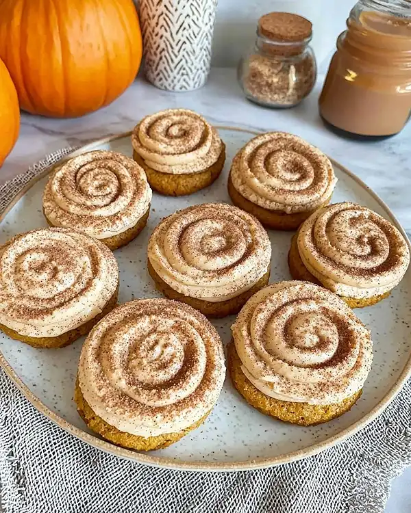 soft pumpkin cookies with cinnamon frosting recipe