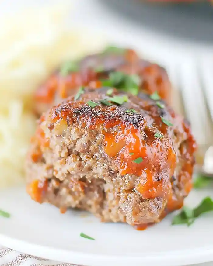 Air Fryer Loaded Mini Meatloaf Recipe
