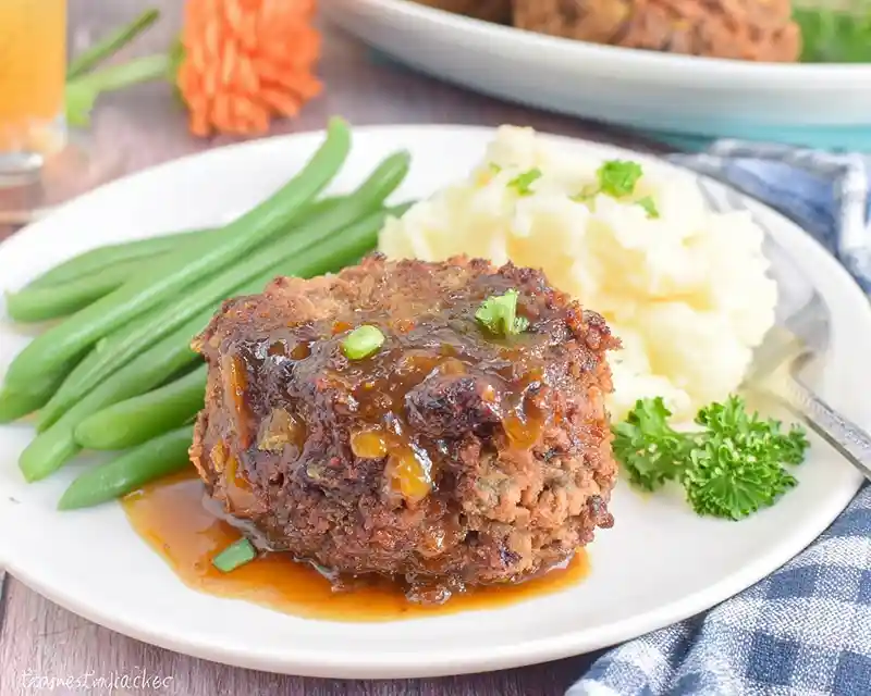 Preparing Air Fryer Loaded Mini Meatloaf