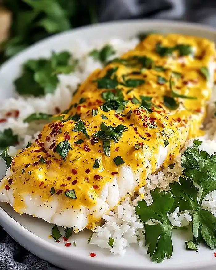 Baked Cod in Coconut Curry Recipe
