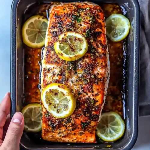 Baked Lemon Garlic Butter Salmon