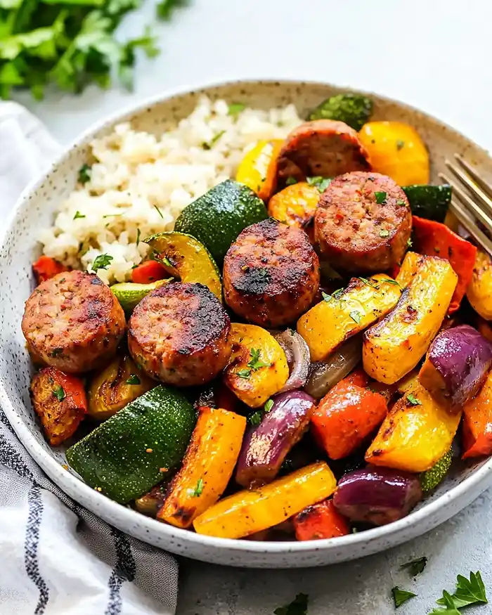 10 Minute Air Fryer Chicken Sausage and Veggies 6 Best 10 Minute Air Fryer Chicken Sausage and Veggies