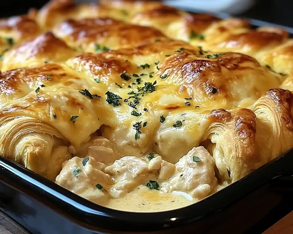 Cheesy Chicken Crescent Bake