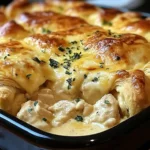 Cheesy Chicken Crescent Bake