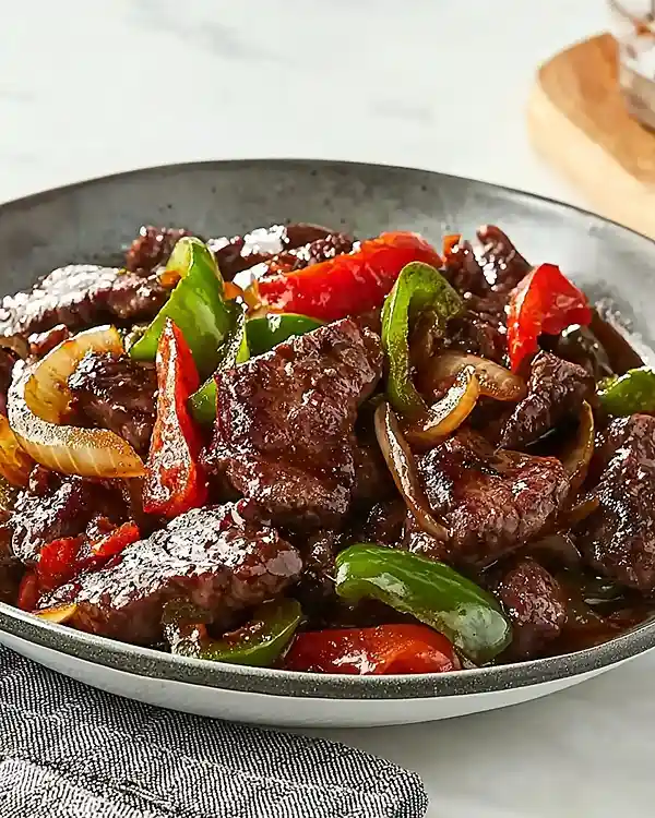 Chinese Pepper Steak with Onions