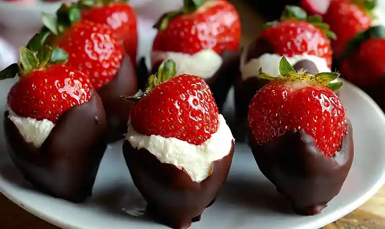 Chocolate-Covered Cheesecake Strawberries Recipe