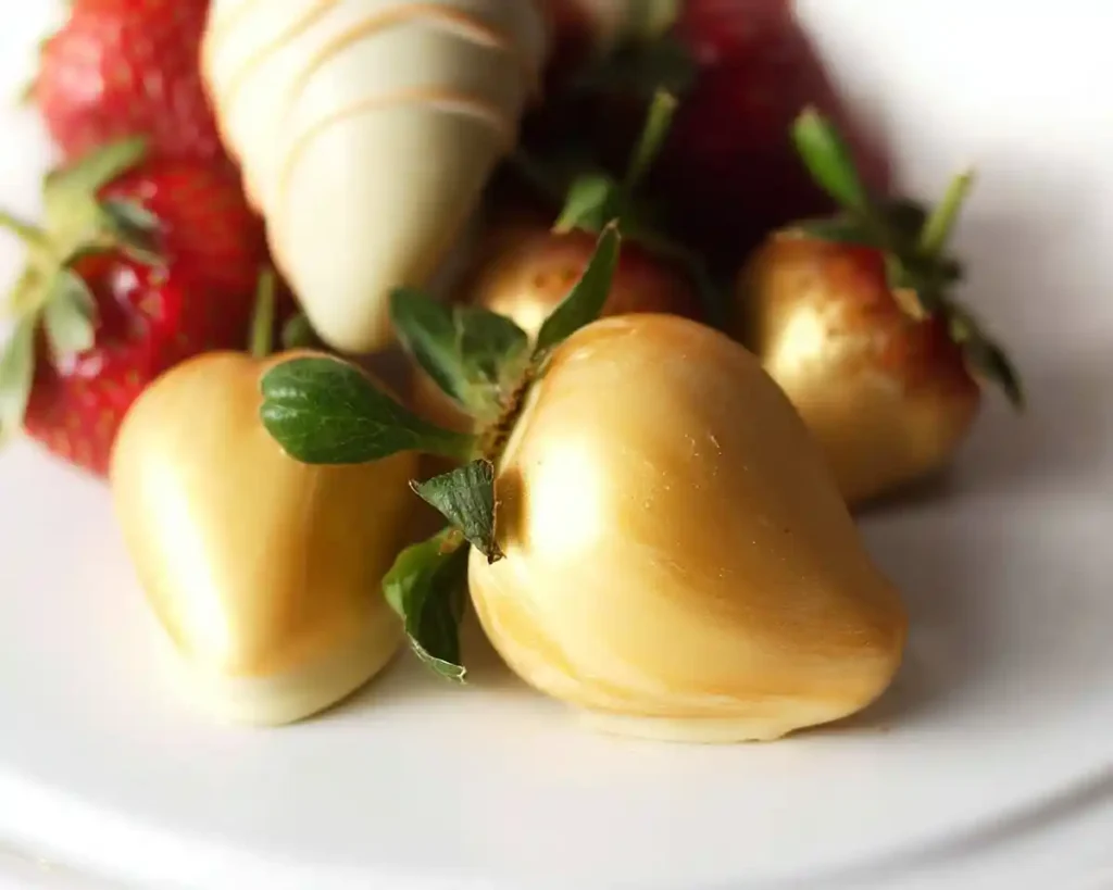 Chocolate Covered Gold Strawberries