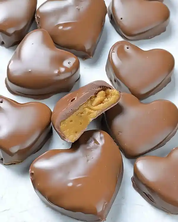 Chocolate Peanut Butter Heart Recipe
