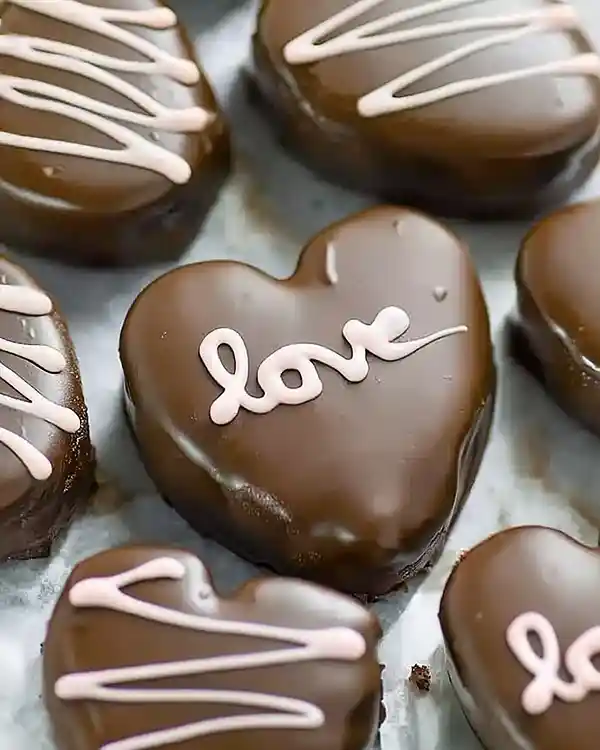 Chocolate Peanut Butter Valentine's Heart Recipe