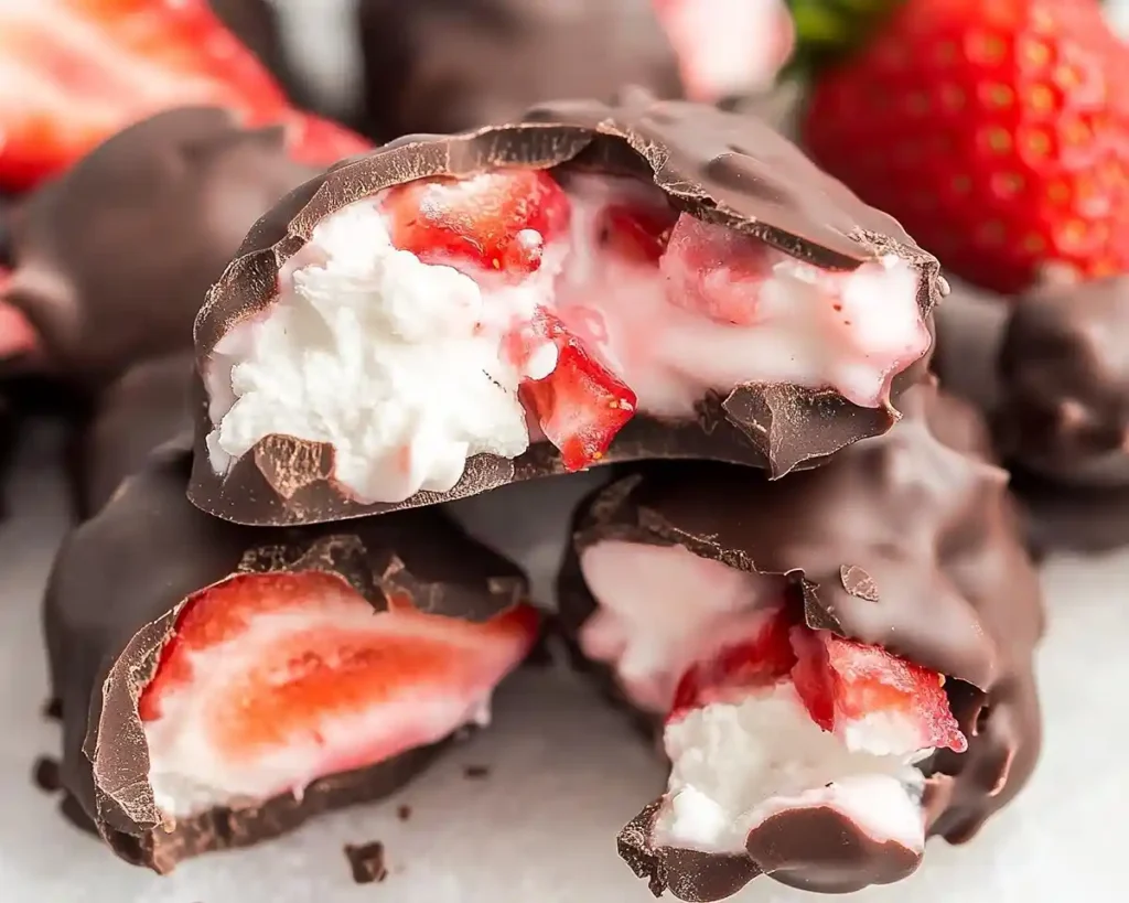 Chocolate Strawberry Yogurt Clusters