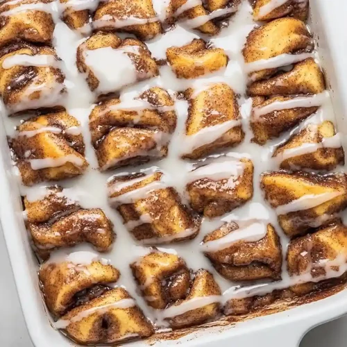 Sweet Cinnamon Roll Casserole 3 Cinnamon Roll Casserole