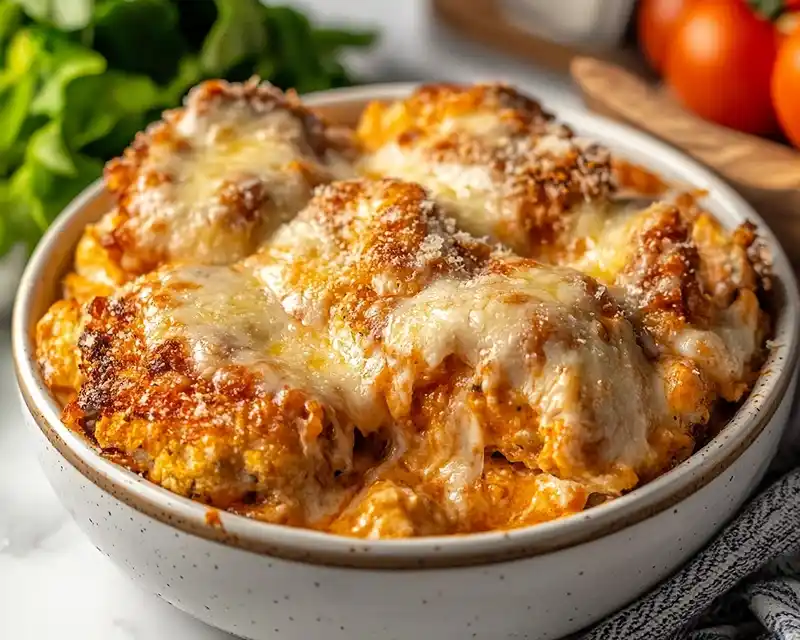 Cottage Cheese Chicken Parm Bowl Recipe