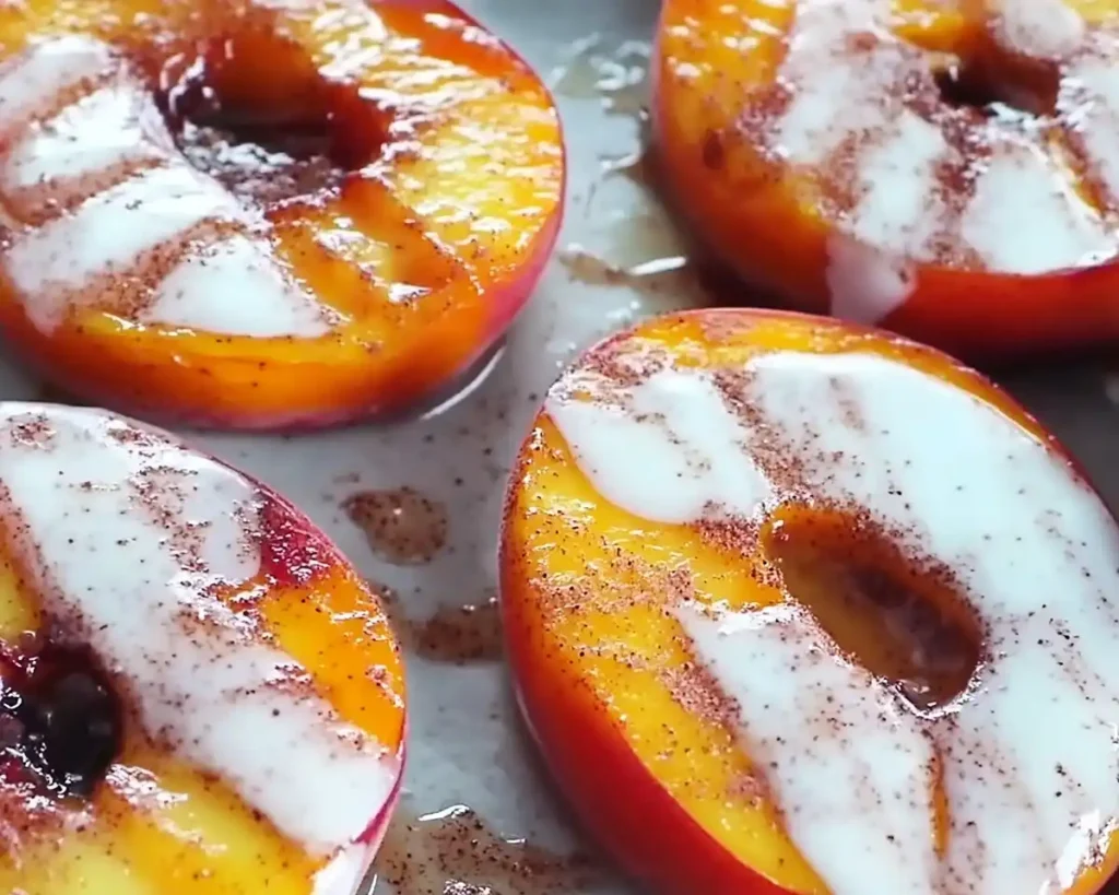 Creamy Pan-Fried Peaches with Cinnamon