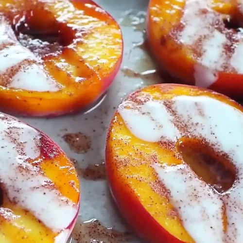 Creamy Pan-Fried Peaches with Cinnamon