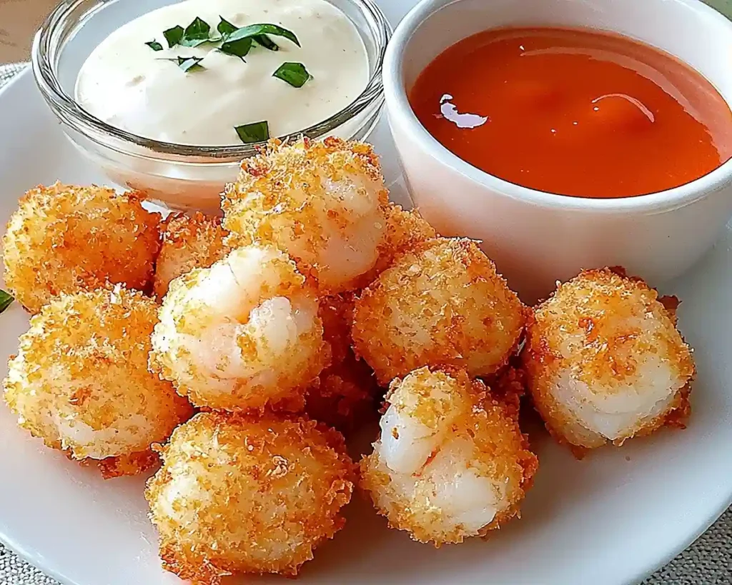 Crispy Shrimp Balls with Sweet Chili Sauce
