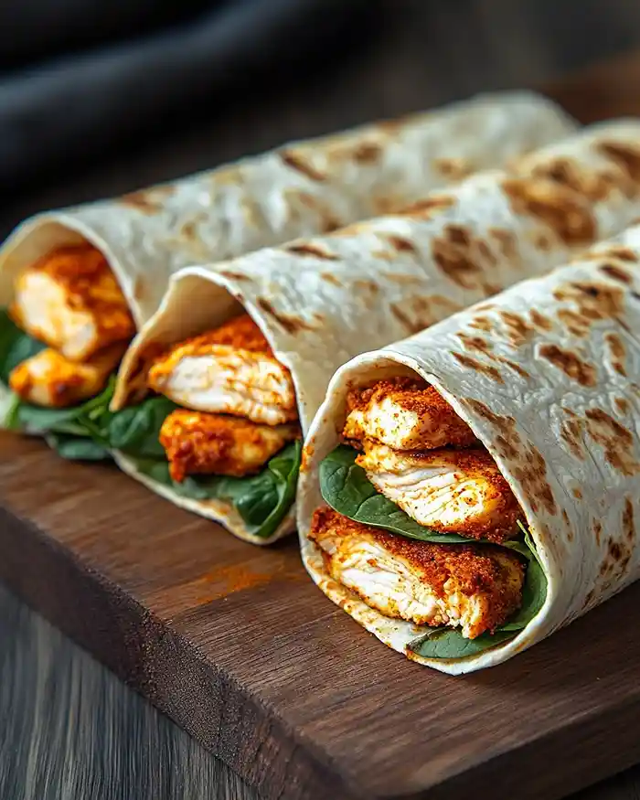 Crunchy Crispy Air Fryer Chicken & Mozzarella Wraps 2 Crunchy Crispy Air Fryer Chicken & Mozzarella Wraps